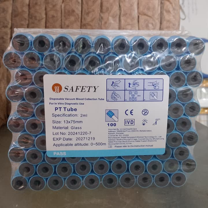 100Pcs Safety Blood Collection Tube Durable Quality Reliable Utility Comfortable Use Secure Seal - 2ML
