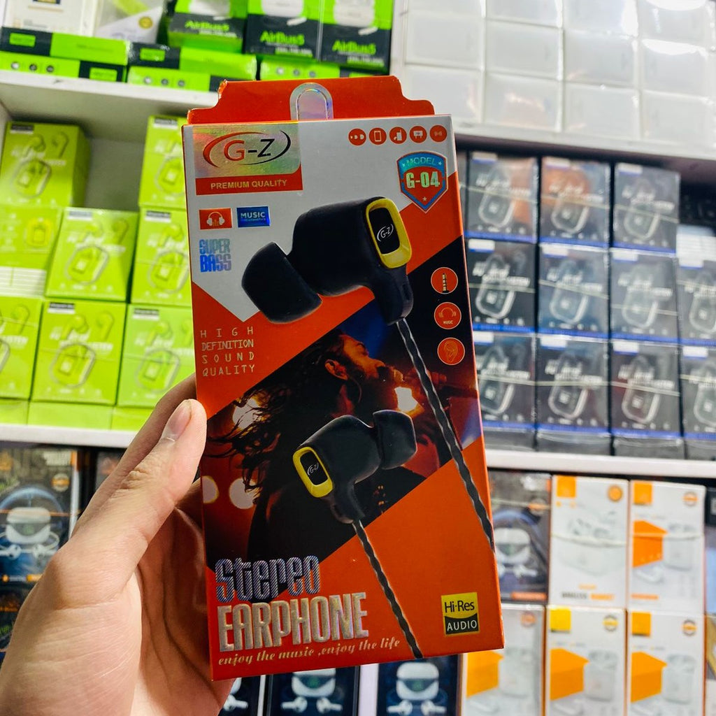 G-Z Mode G-04 Stereo Earphones | Wired Hands-Free | 3.5mm Jack | Clear Sound