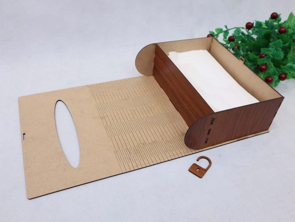 Plain Wooden Tissue Box Elegant Design Smooth – photo 4