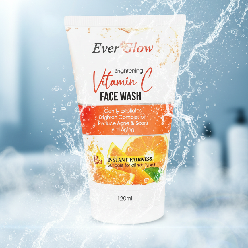 Everglow Vitamin C Face Wash �Brightening & Refreshing Cleanser (120 ml)