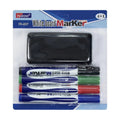 Dry Erase Whiteboard Markers Set �4 Vibrant Colors with Duster, Refillable & Eco-Friendly, Perfect for Home, School, and Office