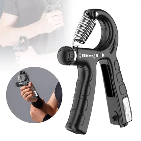 Adjustable Exerciser Hand Gripper With Counter Strengthener Adjustable Resistance Wrist Strengthener Forearm Gripper Hand Workout (Random Color)