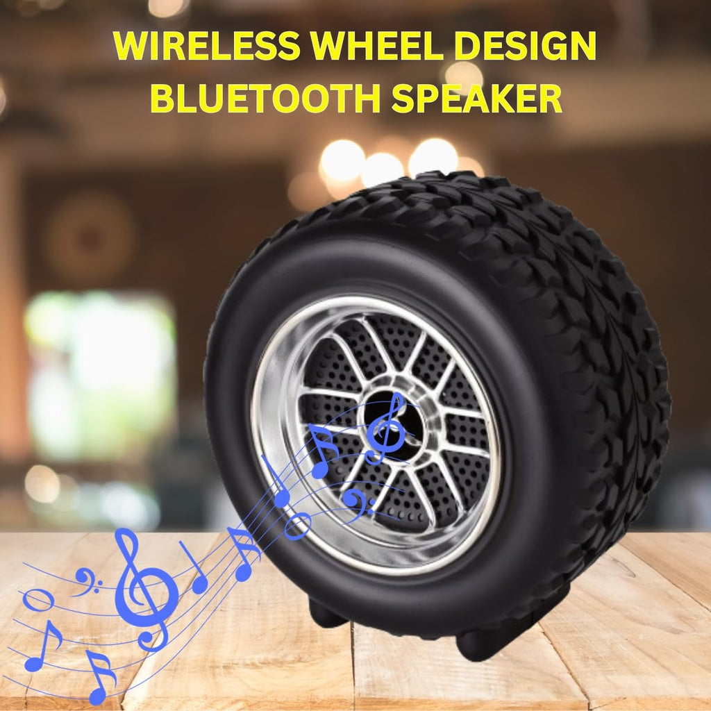 RGB Tyre Shape Wireless Bluetooth Speaker With LED Light