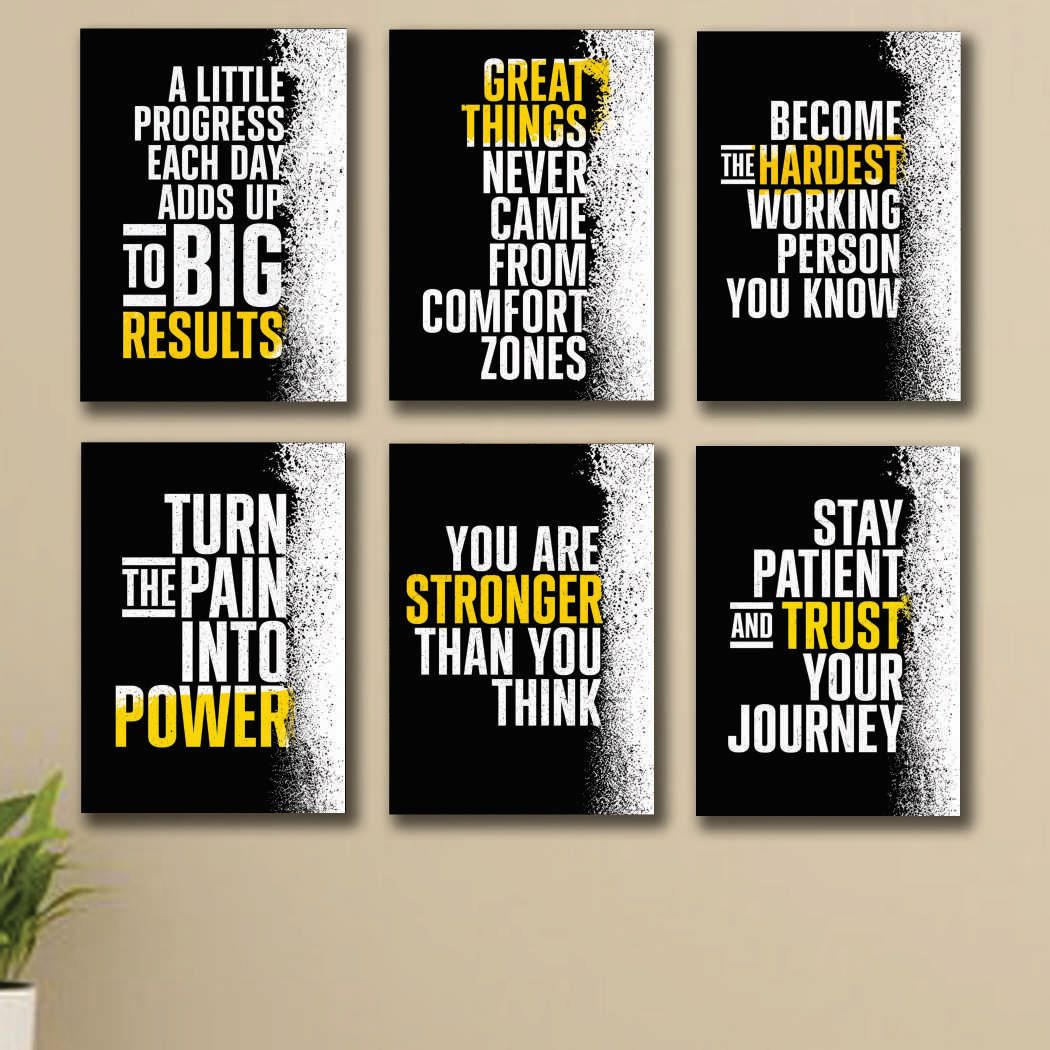 Set of 6 Premium Wall Art Photo Tiles �Modern Home Decor Sets 8x11