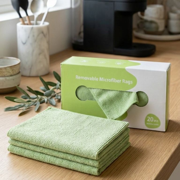 Microfiber Cleaning Cloths Pack Of 20 Multi Purpose Durable Soft And Reusable Cleaning Towels (Random Colour)