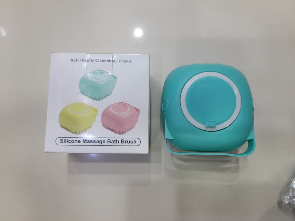 2-in-1 Silicone Bath Brush & Back Scrubber