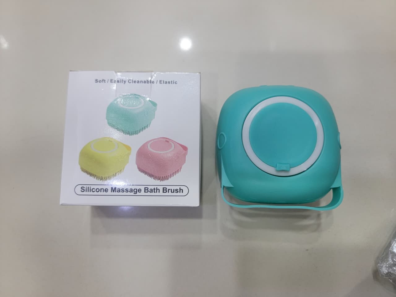 2-in-1 Silicone Bath Brush & Back Scrubber