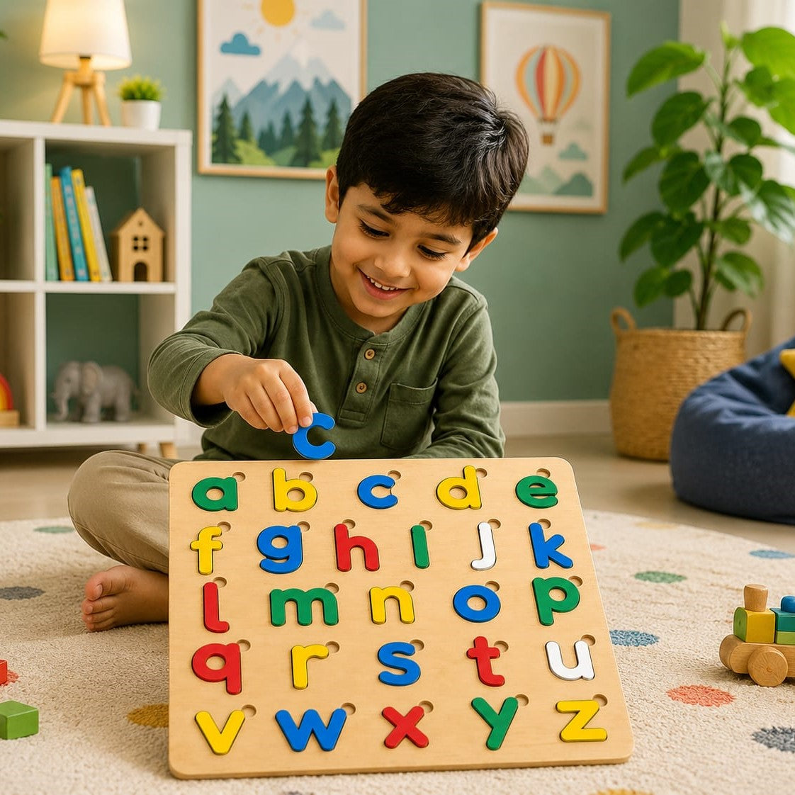 Small Abc Alphabet Puzzle Board Game – photo 2