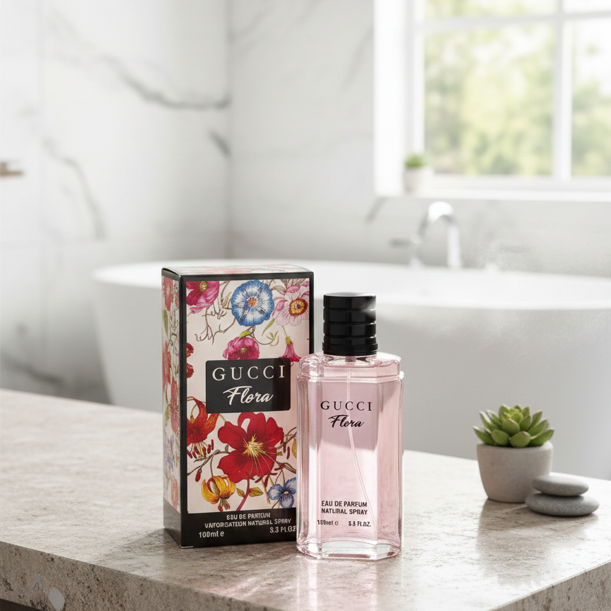Gucci Flora Eau de Parfum �100ml Premium Long-Lasting Fragrance for Women, Elegant Floral Scent