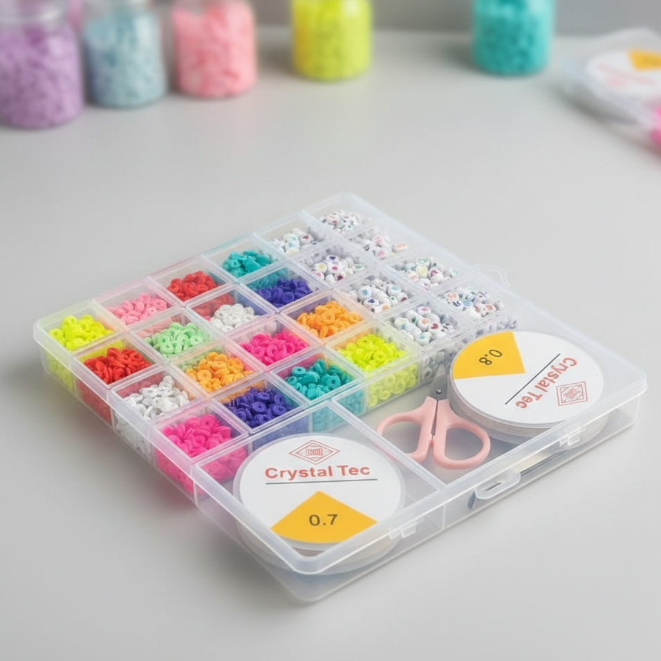 DIY Beads Box �Colorful Beads Set for Necklace & Jewelry Making