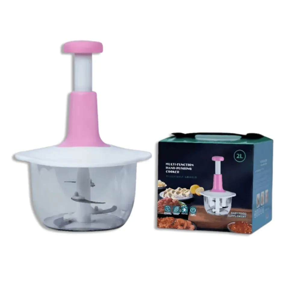 Deluxe 2L Multi-Function Hand-Push Chopper