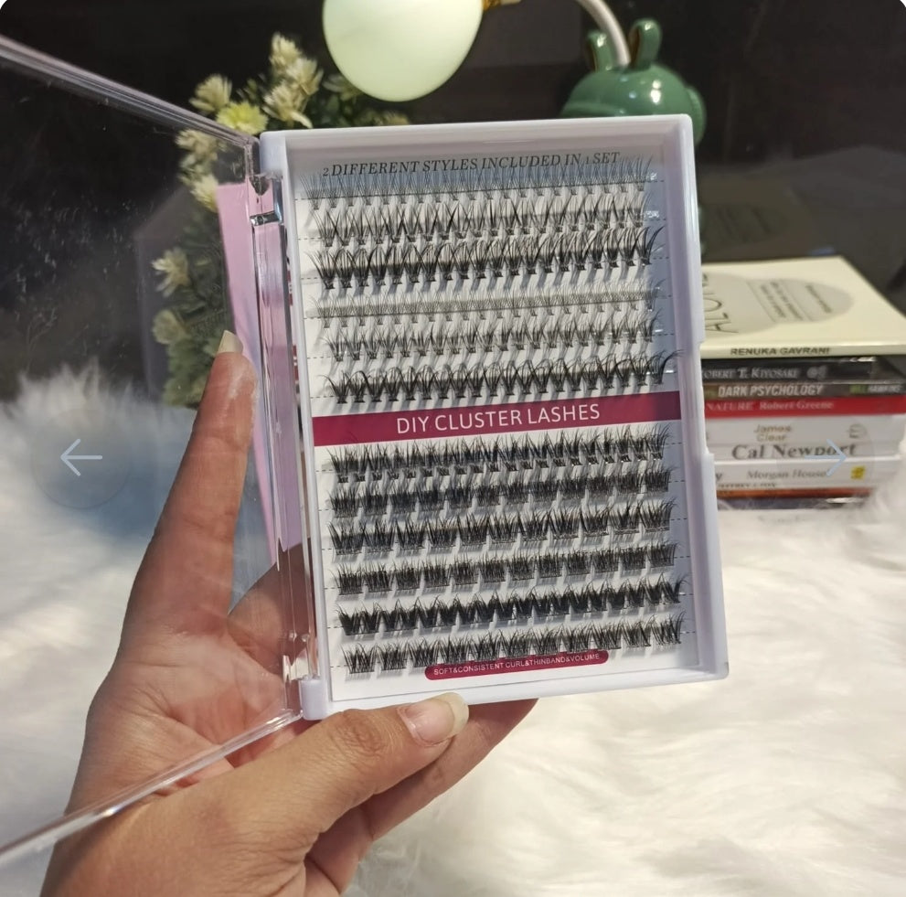 Kashee's 4 In 1 Permanent Eyelash Extension Set Professional Lash Kit | Mix Size