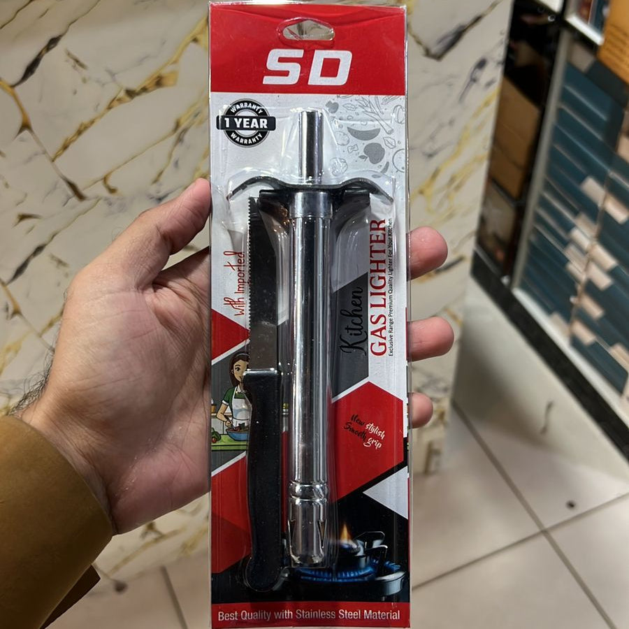 Gas Lighter With Knife Heavy Duty Durable Safe Practical And Convenient Tool For Daily Use