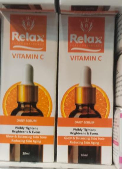 Relax Vitamin C Daily Face Serum �Brightening, Anti-Aging & Hydrating Formula For Healthy Radiant Skin (30ml)