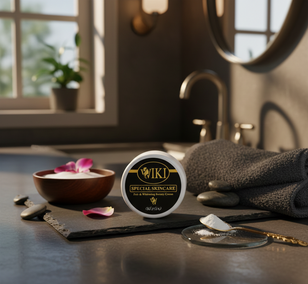 WIKI Night Cream �Black & Blue Edition | Deep Repair, Whitening, Anti-Aging & Moisturizing Night Treatment for Bright, Smooth, Glowing Skin black colour