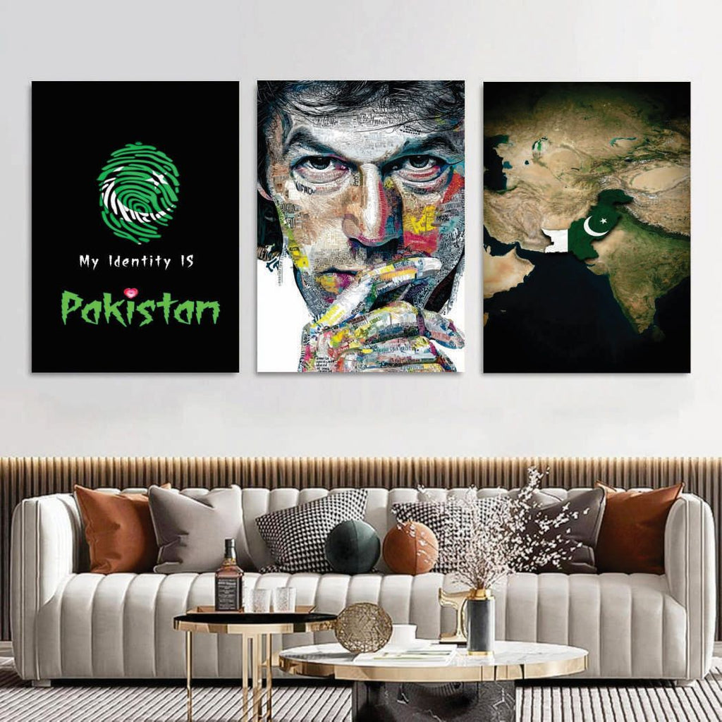 Set of 3 Premium Wall Art Photo Tiles �Modern Home Decor Sets 8x11