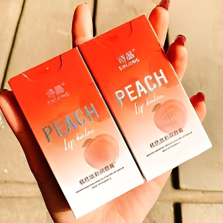 3 In 1 Shijing Peach Lip Balm �3-in-1 Moisturizing, Hydrating, Protective &amp; Nourishing Lip Care with Vitamin E �Natural Peach Flavor, Organic, Vegan &amp; Cruelty-Free