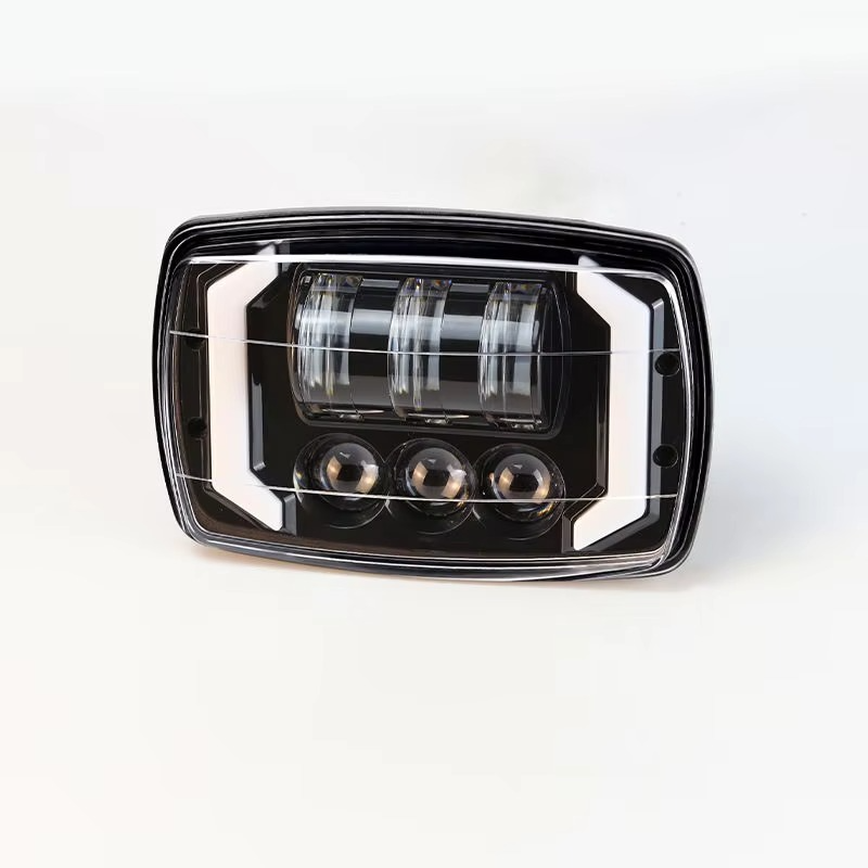 R60 Upgraded Headlight Beam for Honda CD70 / CG125 �Aluminum Body with Built-in DRL and Yellow Turn Indicators