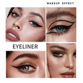2 in 1 Winged Stamp Liquid Eyeliner Pencil Waterproof Fast Dry Lasting Black Eye Liner Pen | 2 in 1 Fit Colors Eyeliner For Girls | Eyeliner Pen? - Pack Of 01