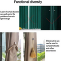Curtain Pins, Curtain Tiebacks, Magnetic, Gap Resistant, Lace | Curtains, Curtain Accessories, Fasteners | Curtains Button Magnet - Pack Of 01