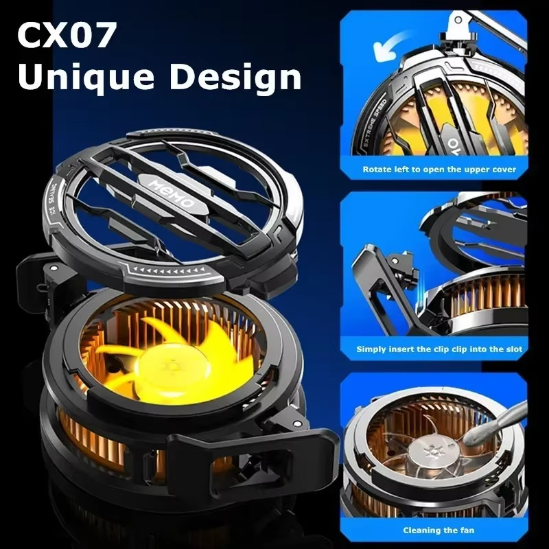MEMO CX07 Mobile Phone Magnetic - Cooling Fan Radiator Cool Heat Absorber For IOS iPhone Android ( Random Color )