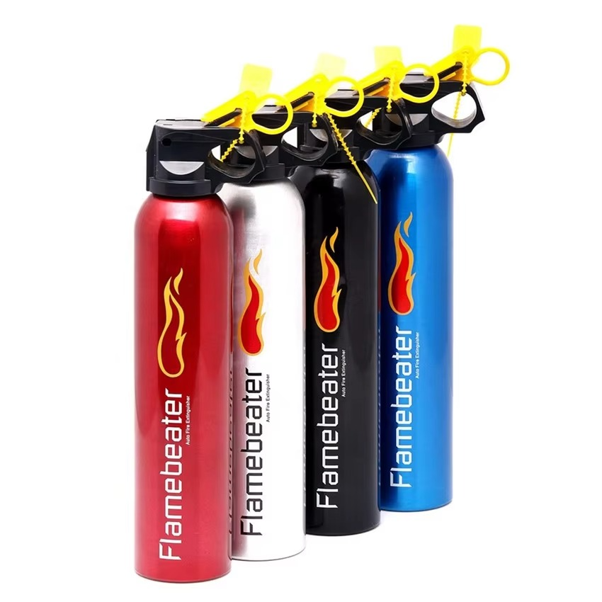 Universal Motorcycle Fire Extinguisher Bottle �500gram - Heavy-Duty Metal Body with Mounting Bracket �Fits All Bikes &amp; Motorcycles �Compact Emergency Safety Tool ( Random Color )