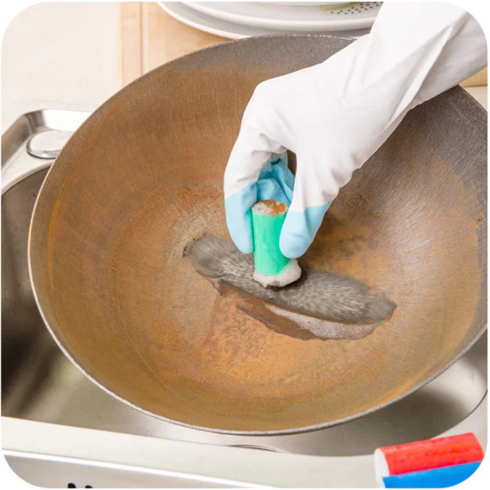 2pcs Magic Stain Remover Sticks - Powerful Rust &amp; Dirt Cleaner for Pots, Pans &amp; Kitchen Utensils.