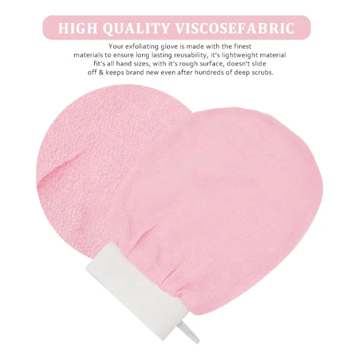 Hammer Moroccan Exfoliating Gloves  - Dead Skin Remover - Exfoliating Bath Washcloth Scrub Mitt for Body - Exfoliating Massage Mitt Back Scrubber Glove - Each