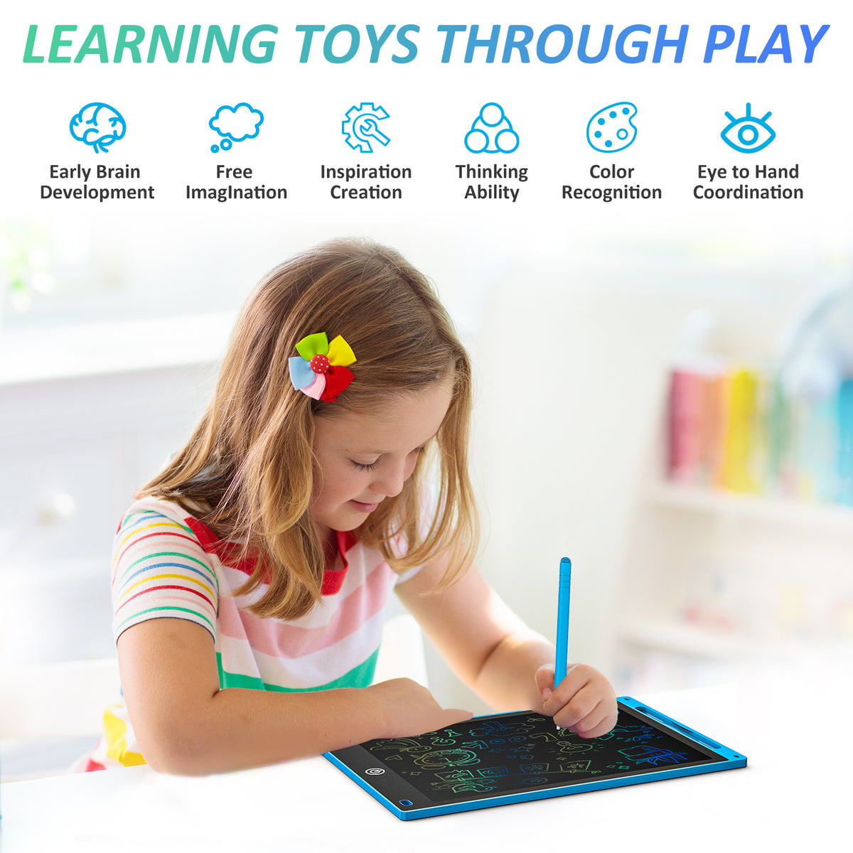 LCD Writing Tablet 10.5" Inch Multicolor Electronic – photo 3