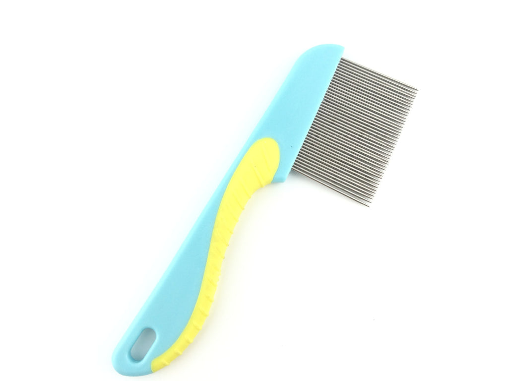 (pack of 3) Stainless Steel Hair Comb Professional Nit Head Hair Lice Comb Long Steel Teeth - MultiColor