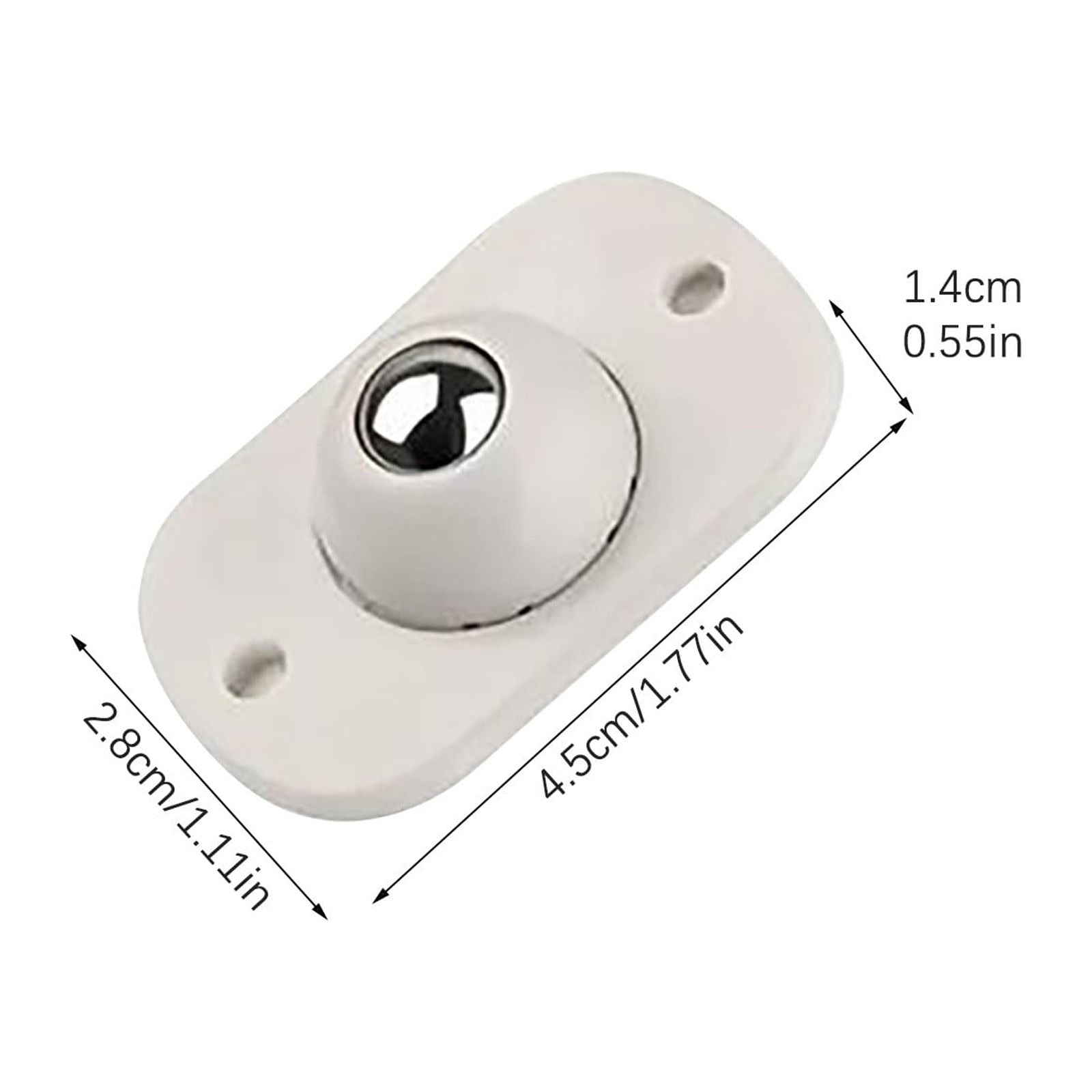 Mini Furniture Mover Wheels Set of 4 | 360? Rotating Self-Adhesive Casters | Stainless Steel Ball Rollers