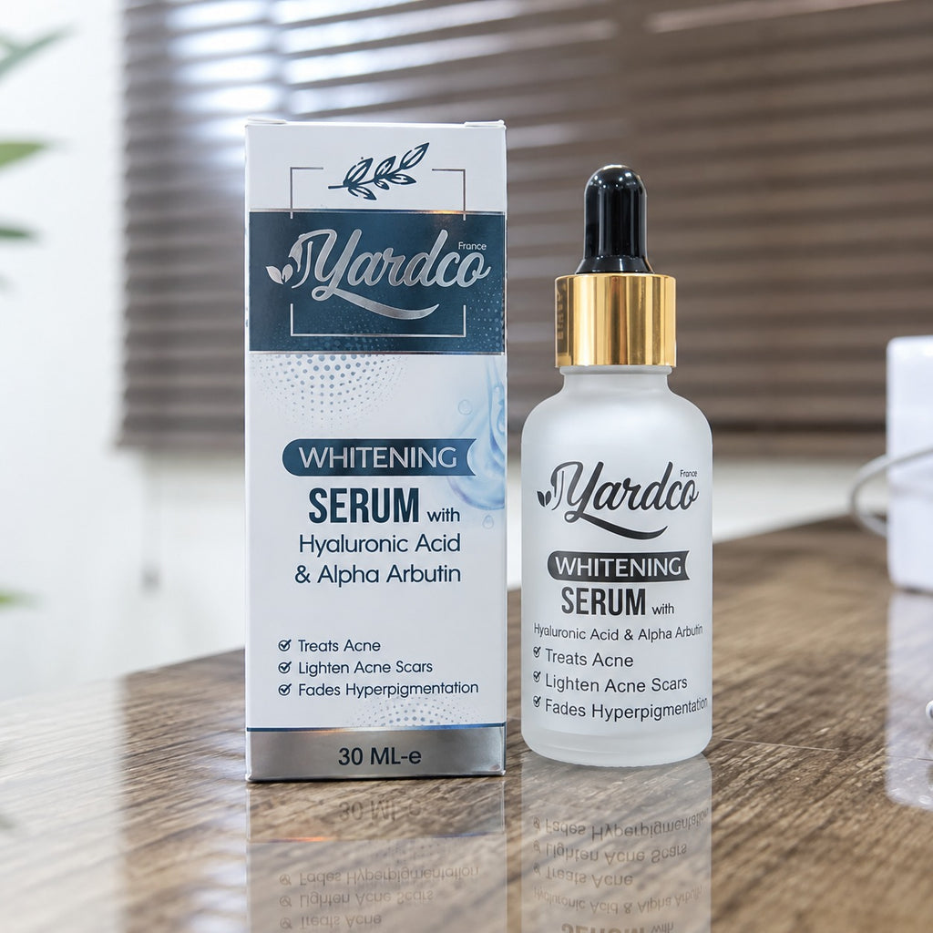 Yardco Whitening Serum With Hyaluronic Acid And Alpha Arbutin Anti Acne And Dark Spot Corrector For Men 30ml