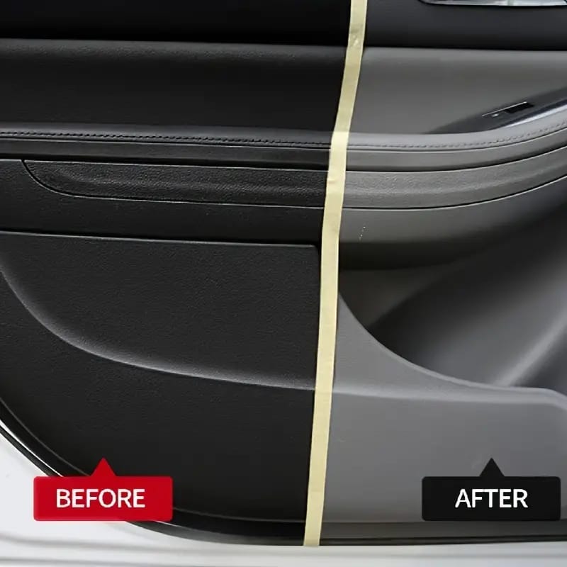 Qifenghe Professional 200g Car Interior Plastic Renovation Wax �Premium Varnish Soft Wax with Applicator Sponge for Whole Car Interior Refurbishment & Cortical Brightening