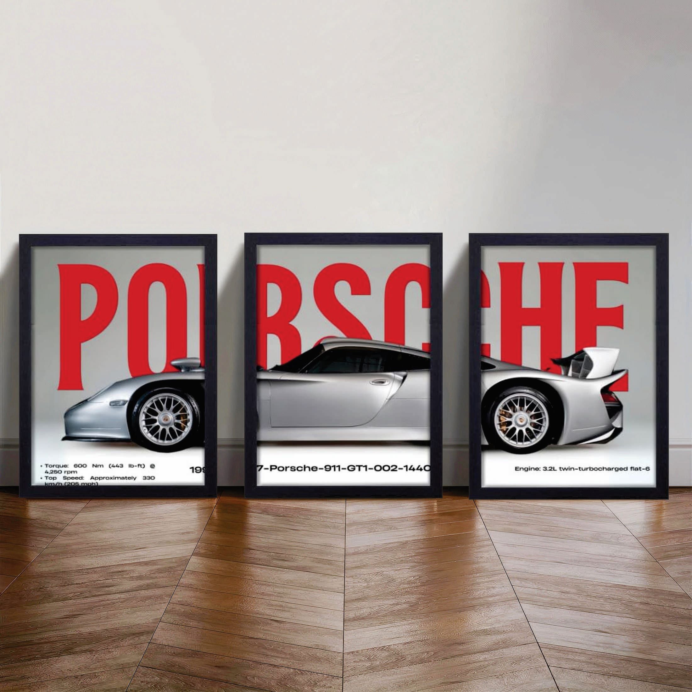 Set of 3 Premium Wall Art Photo Tiles �Modern Home Decor Sets