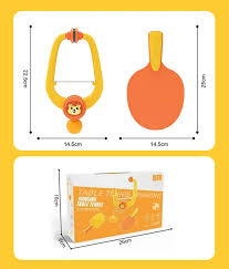 Indoor Hanging Table Tennis Toy Kids Fun Paddle Ball Game For Home And Classroom