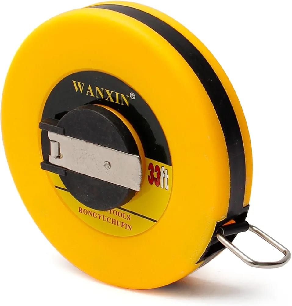 10M Double-Side Metric Fiberglass Measuring Tape Reel | Durable Roll Measuring Tool �1pc
