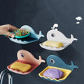 Whale Fish Shaped Soap Holder for Bathroom |  Wall Mounted Soap Bar, Holder Rack for Shower Wall, Kitchen, Bathroom - random color(1 PC)