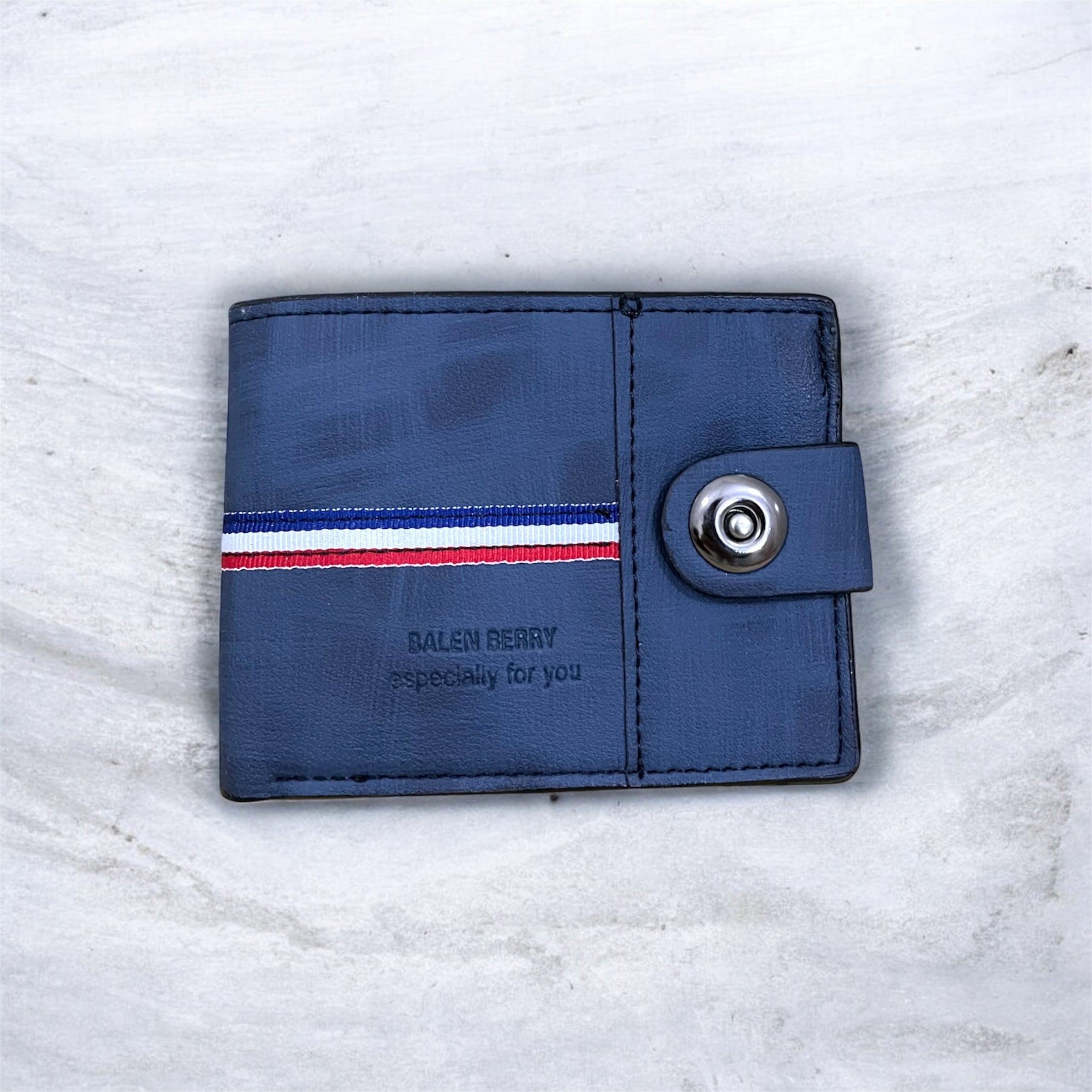 Men PU Leather Wallet with Box | Multi Card Slots & Secure Snap Button | 7 Card Holders & 3 Note Compartments