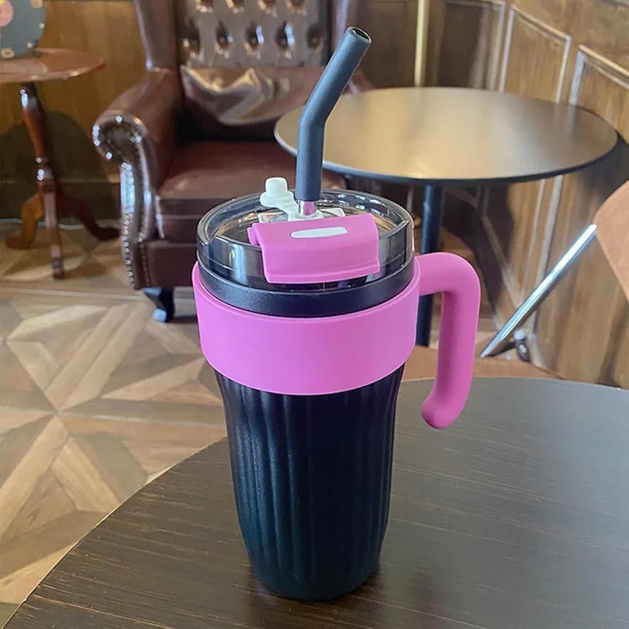 Premium 40oz Thermos Travel Mug with Handle, Leakproof