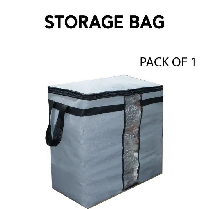 Storage Blanket Bag Organizer Folding Bag Organizer, Cloth Storage Boxes for Wardrobe 01 Pcs - Random Color