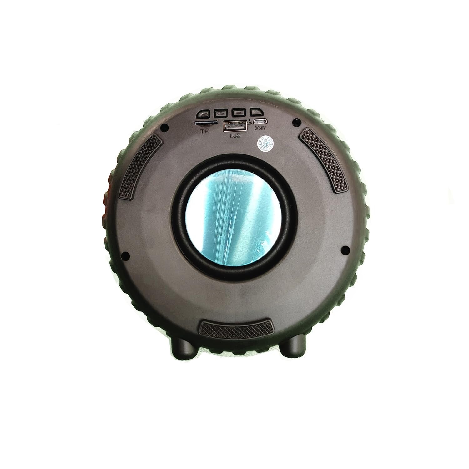 High-Powered Tyre-Shaped Bluetooth Speaker with Deep Extra Bass �Portable Wireless Speaker with Dynamic Sound, LED Lights &amp; Unique Tyre Design for Home, Car, and Outdoor Use