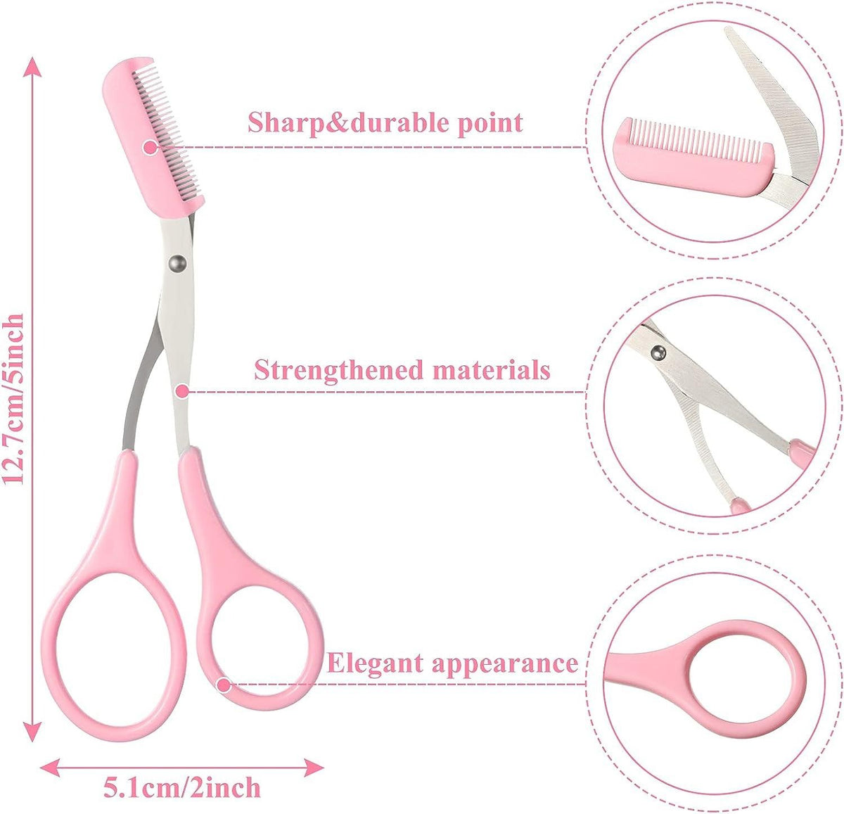 Eyebrow Scissors with Comb – photo 5