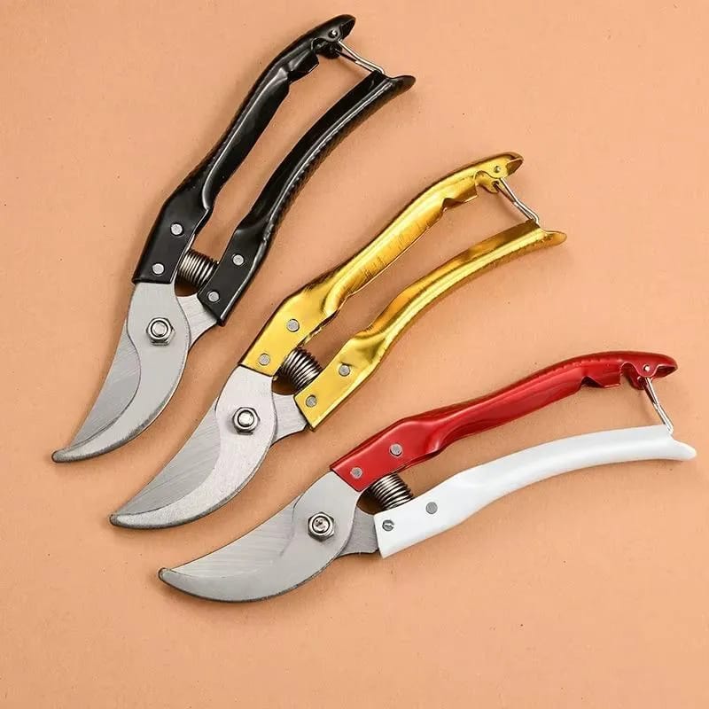 High Carbon Steel Pruning Shears Cutter �Stainless Steel Gardening Scissor for Plant & Branch Cutting