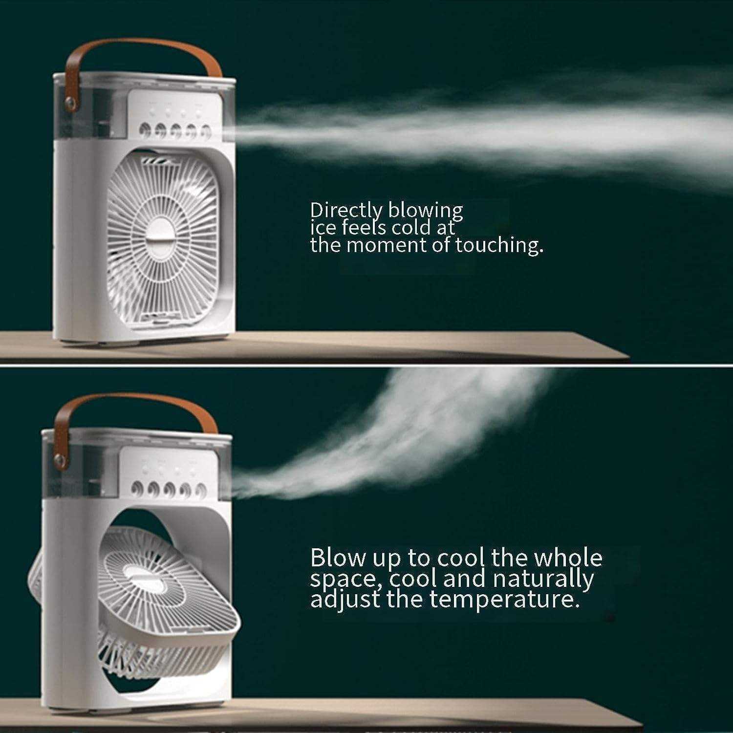 Mini Portable Air Cooler Fan with Evaporative Cooling | 3-Speed Personal Air Conditioner | Random Color