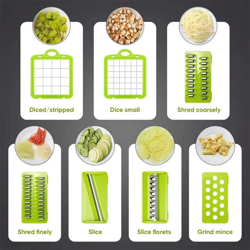 Luxury Vegetable Chopper 16 Pcs Set
