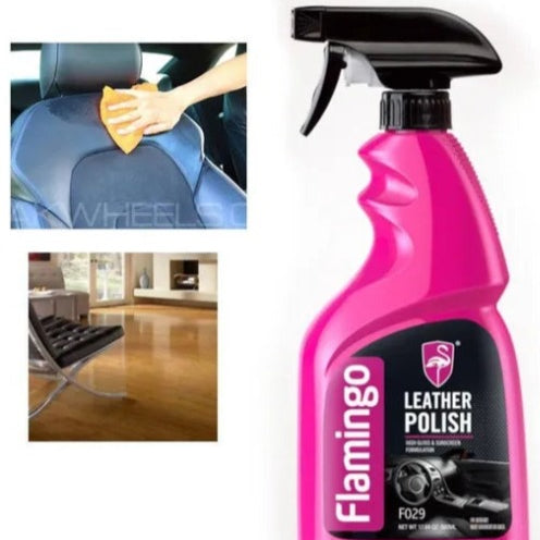 Flamingo Leather Polish 500ML �Premium Shine & Protection for All Leather Surfaces