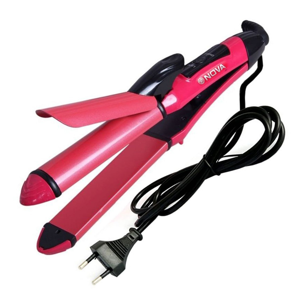 Nova 2-in-1 Hair Straightener & Curler | Model NHC-2009 | Professional Styling Tool