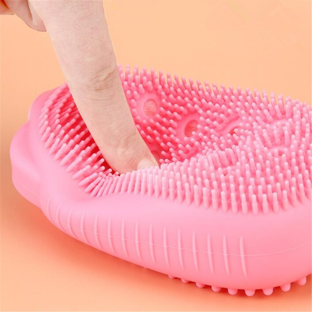 silicone soap bath massage / Bath Body Brush High Quality Silicon Bath Brush (random color)