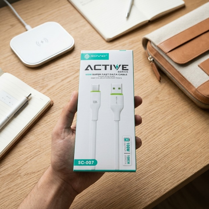 SOVO Type-C Fast Charging Data Cable �Quick Charge USB Cable for Android Devices �High-Speed Charging and Data Transfer �Durable Build �1 Meter Length �Universal Compatibility with Smartphones