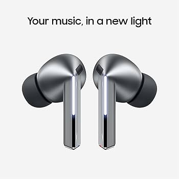 Samsung Galaxy Buds 3 Pro AI True Wireless Bluetooth Earbuds, Noise Cancelling, Sound Optimization, Redesigned Comfort Fit, Silver